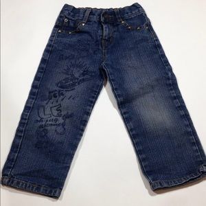 Girls embellished designer jeans 4T